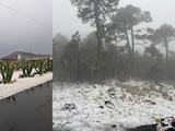 Puebla, Edomex, Hidalgo y Veracruz se pintan de blanco tras intensa granizada.