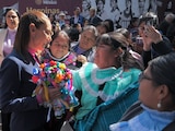 La Presidenta de México en evento de este miércoles.