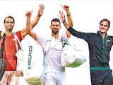 Rafael Nadal, Novak Djokovic y Roger Federer