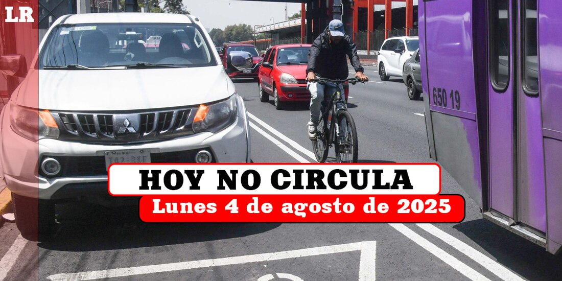 Te decimos qué vehículos descansan este lunes 4 de agosto de 2025 en la Ciudad de México y el Estado de México.