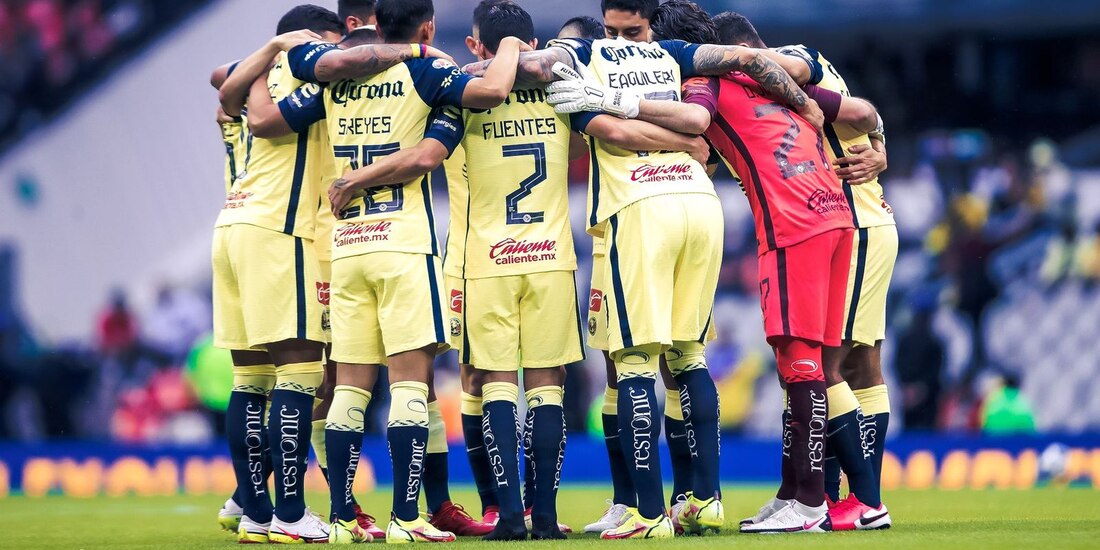 Jugadores del América previo a su partido contra el Puebla en la Jornada 3 de la Liga MX el pasado 7 de agosto.