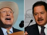 Ken Salazar, embajador de Estados Unidos en México, e Ignacio Mier Velasco, coordinador de los diputados de Morena.