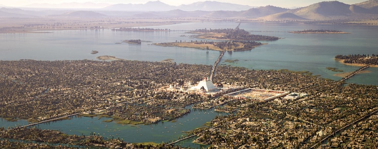 Retrato de Tenochtitlan. Reconstrucción 3D de la capital mexica, Thomas Kole, 2023.