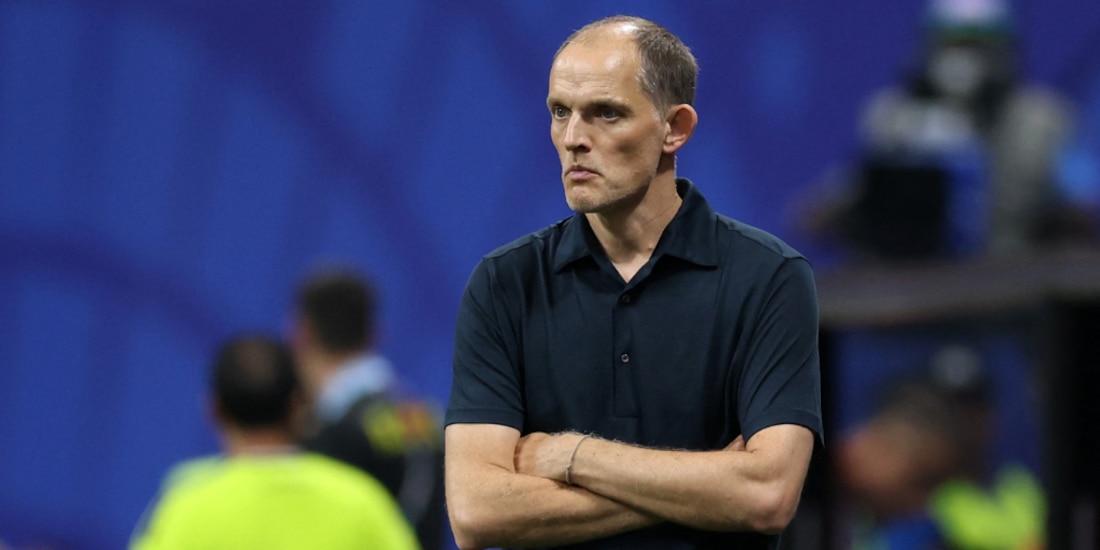 Thomas Tuchel durante el encuentro de dieciseisavos de final.