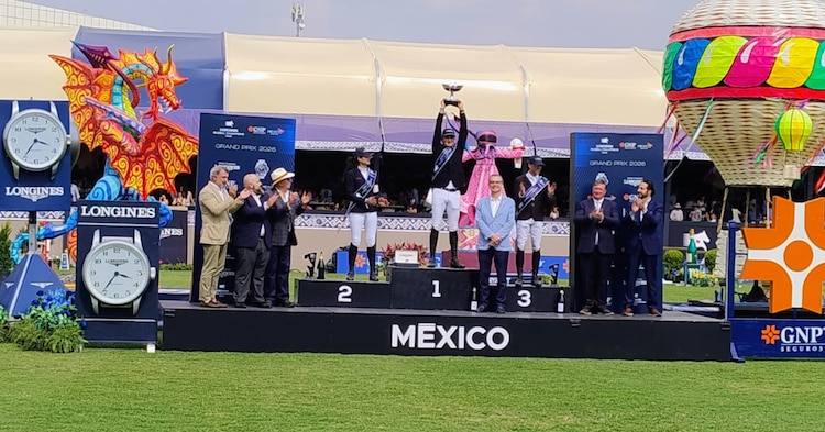 Piergiorgio Bucci fue el ganador del Gran Premio de México del Longines Global Champions Tour México 2026.