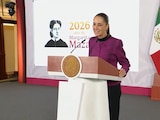 Claudia Sheinbaum este miércoles en Palacio Nacional.