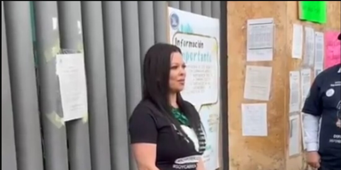 El lunes se difundió un video de la jueza Magaña al recibir apoyo de sus compañeros del juzgado.