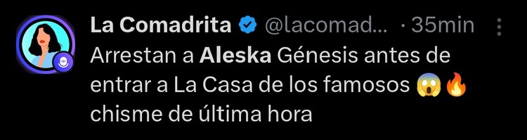 Aleska Génesis iba a entrar a La casa de los famosos de Telemundo