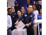 El dirigente nacional del albiazul, ayer, en Villahermosa.
