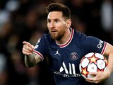 Lionel Messi festeja uno de sus goles con el PSG.