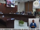 Aspecto de la sesión del Congreso de Sinaloa donde fue aprobada la licencia indefinida de Rubén Rocha Moya.