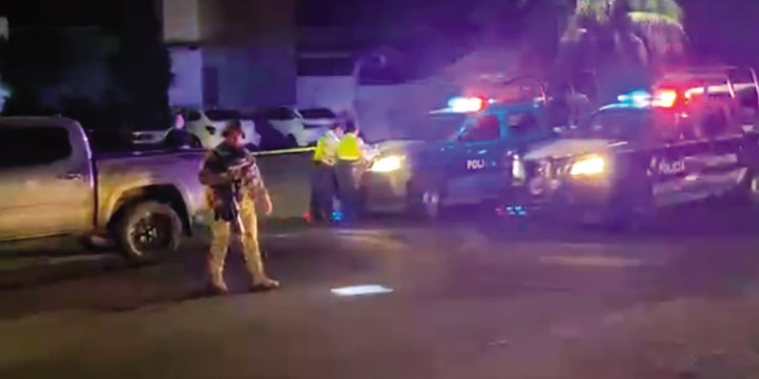 Resguardo frente a la Feria de Colima tras una ejecución el jueves pasado.