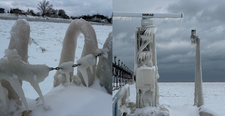Lago Michigan congelado