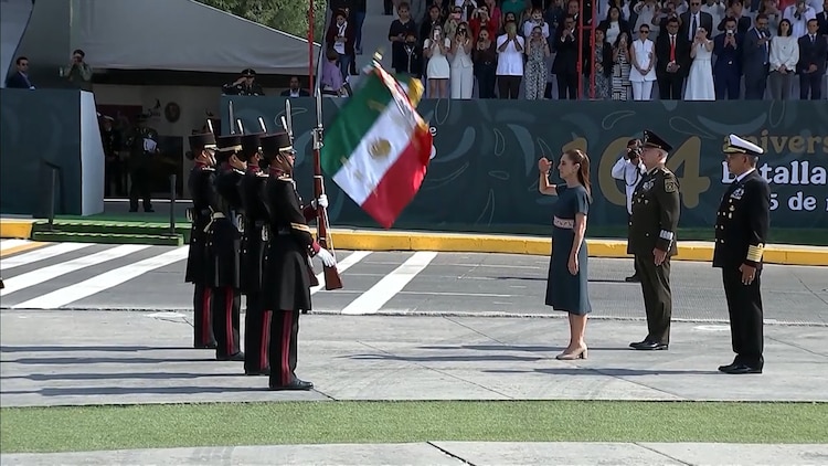 Acto cívico en Puebla.