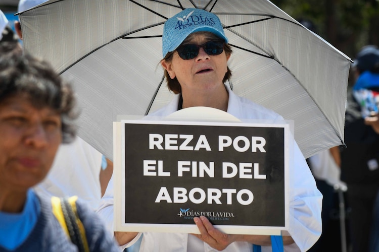 Manifestación provida en foto de archivo