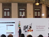 Conferencia de prensa en Palacio Nacional.