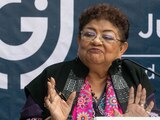 Ernestina Godoy, titular de la FGJ-CDMX en una imagen del 9 de noviembre de 2023