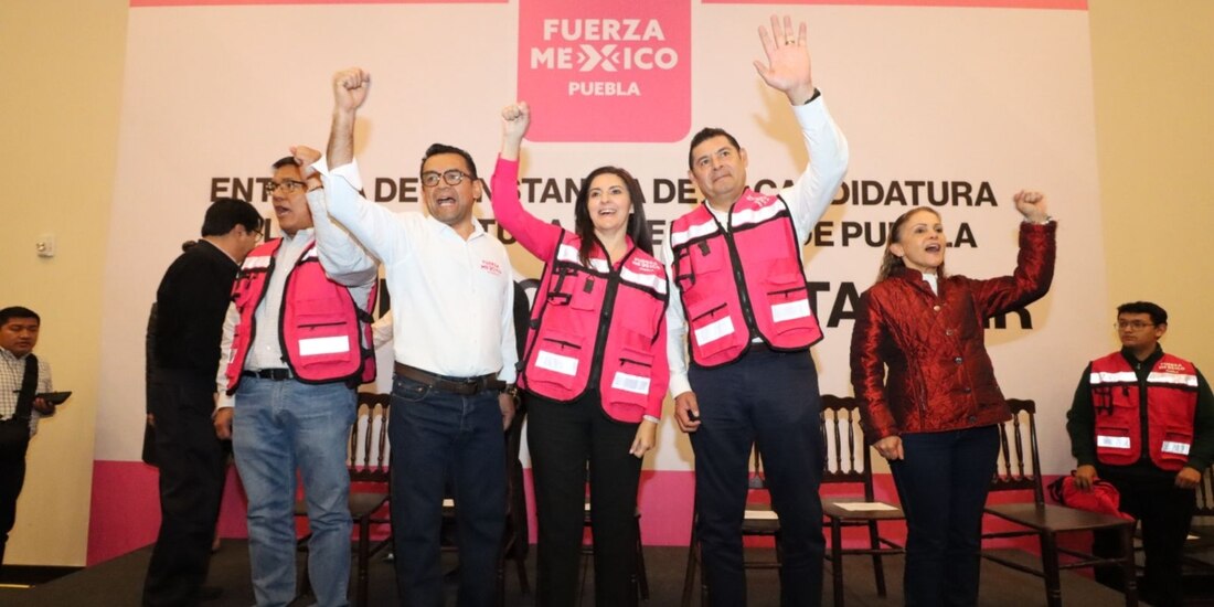 Fuerza por México respalda a Alejandro Armenta, lo reconoce como su candidato a gobernador de Puebla