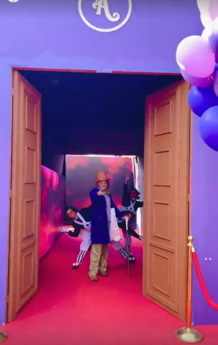 Willy Wonka en la fiesta de Andy Benavides