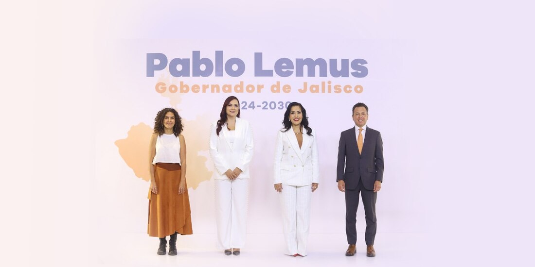 Pablo Lemus presenta nuevos perfiles para el gabinete del gobierno de Jalisco 2024-2030.