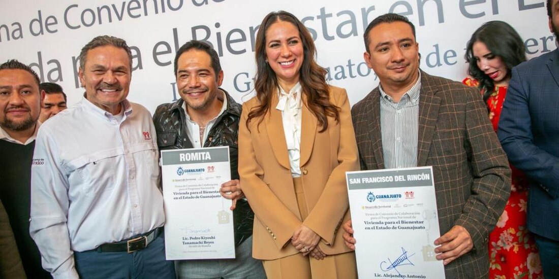 Firman Convenio de Colaboración para el Programa Nacional de Vivienda para el Bienestar en Guanajuato.