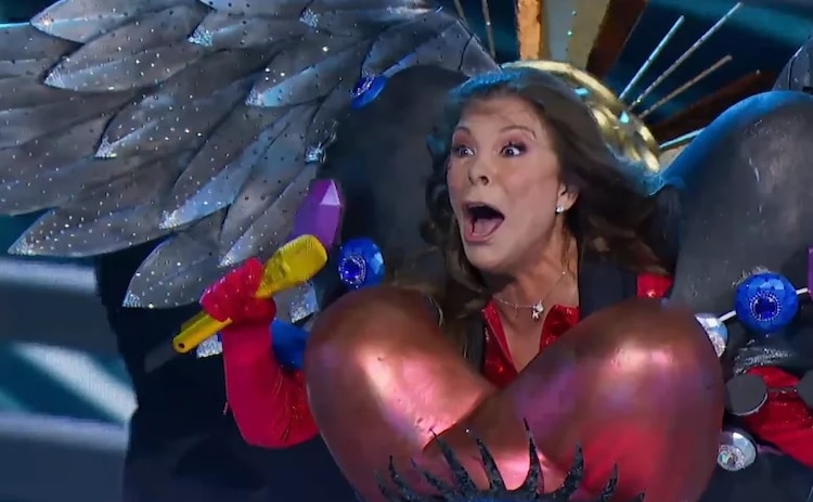 Mimí de Flans al destapar que era Milagrito de ¿Quién es la máscara?