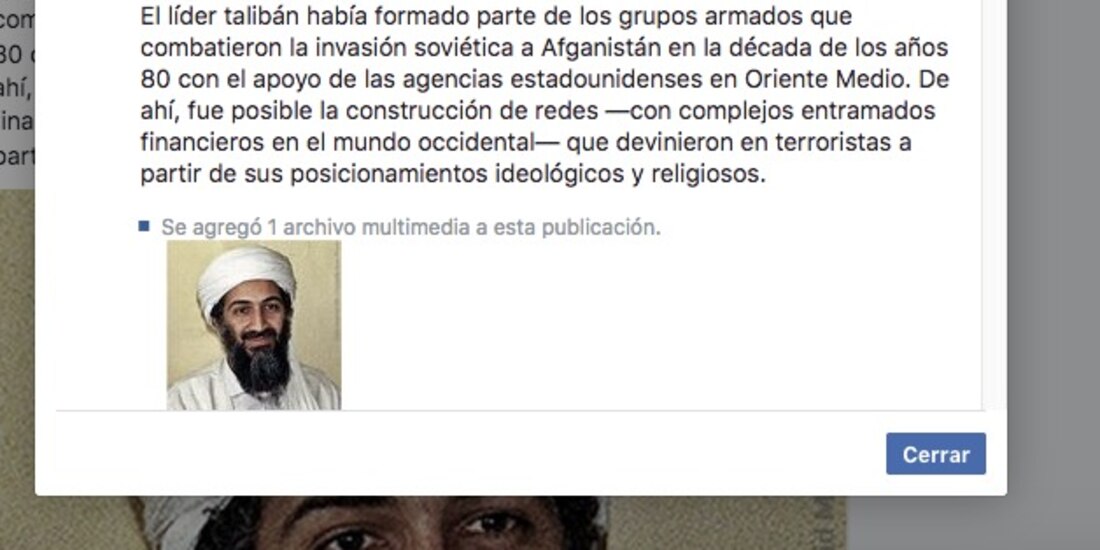 La publicación del INEHRM que fue restringida por Facebook, acusa la Secretaría de Cultura.