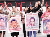 Protesta por la justicia en Ayotzinapa, el pasado 26 de mayo, en la CDMX