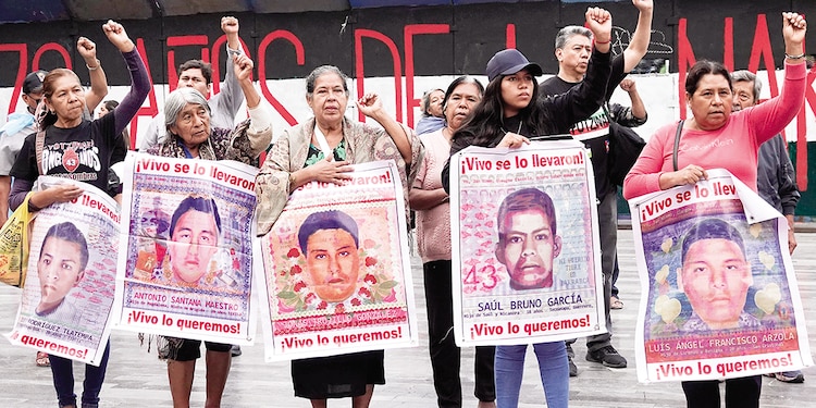 Protesta por la justicia en Ayotzinapa, el pasado 26 de mayo, en la CDMX