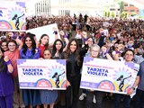 Alessandra Rojo de la Vega hace primera entrega de Tarjeta Violeta 2025 en beneficio de mil mujeres.