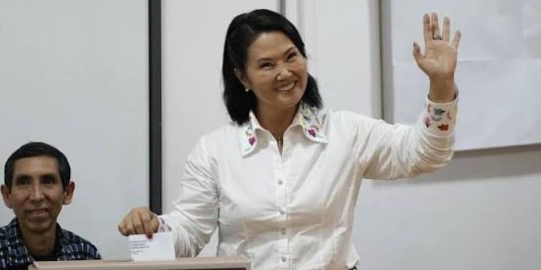 Candidata de Fuerza Popular Keiko Fujimori