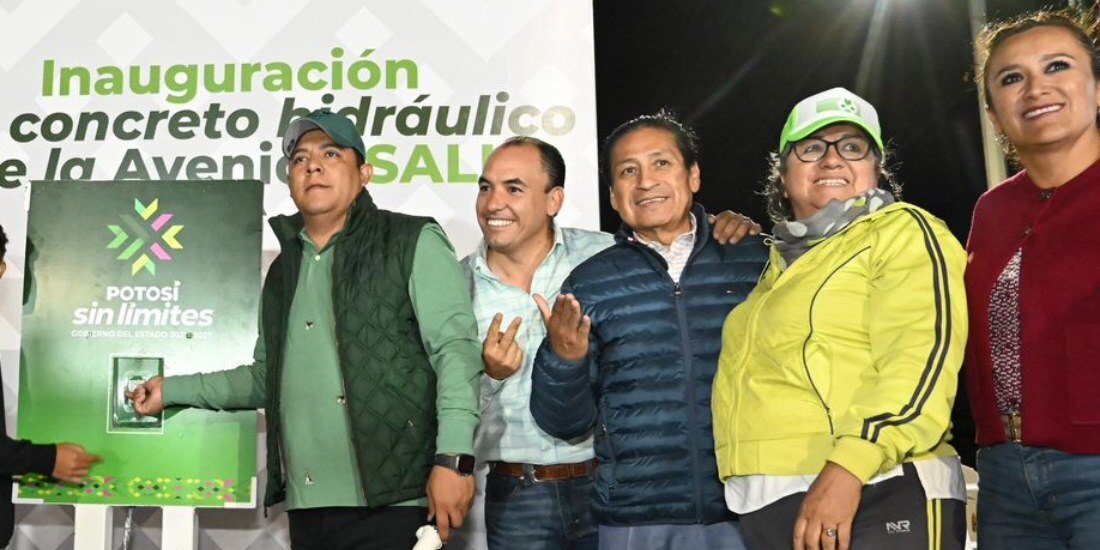 Ricardo Gallardo entrega prolongación de la Avenida Salk para una movilidad sin límites.