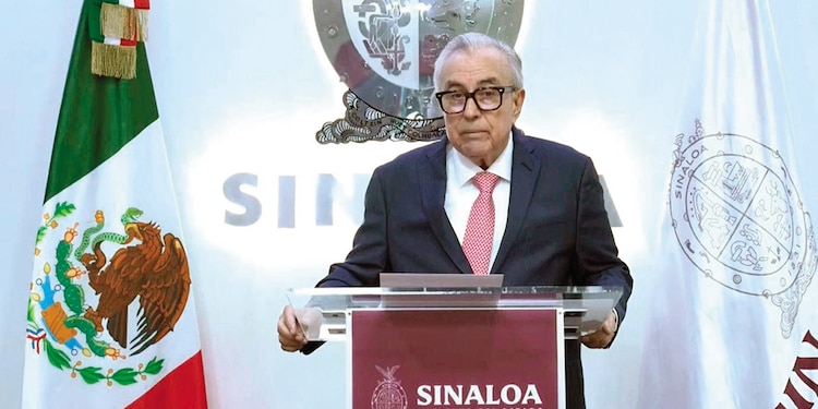 El gobernador con licencia de Sinaloa, Rubén Rocha Moya, el pasado 1 de mayo.
