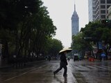 Lluvia en la Ciudad de México.