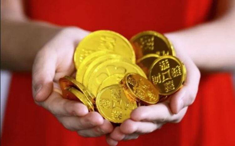 monedas para Año Nuevo