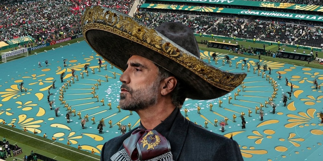 Alejandro Fernández canta el Himno Nacional en partido inaugural del Mundial 2026