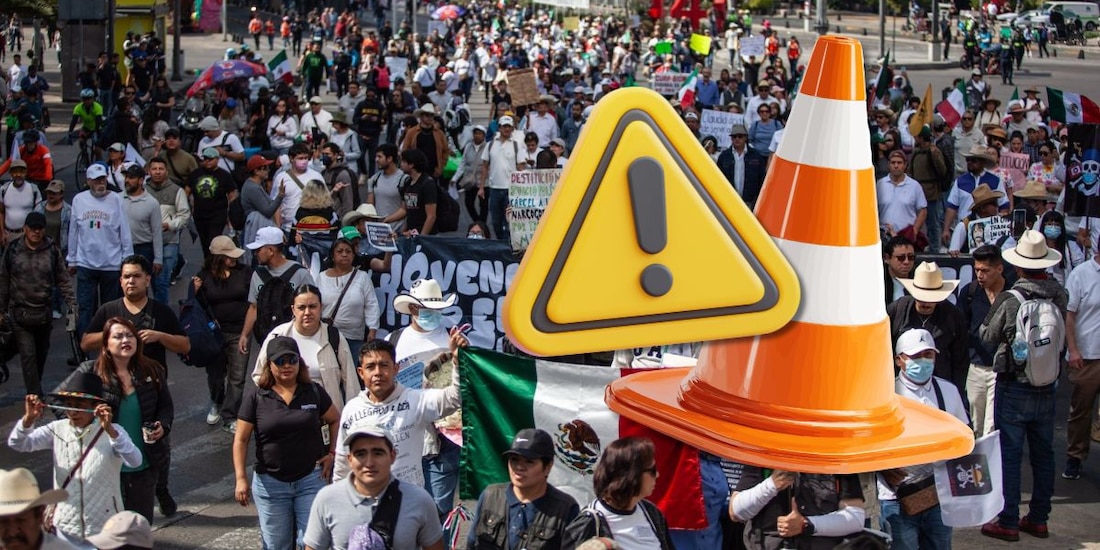 Estas son las marchas y manifestaciones en CDMX HOY, 19 de abril.