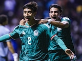 Juan Carlos Echilvestre celebrando su gol ante Panamá.