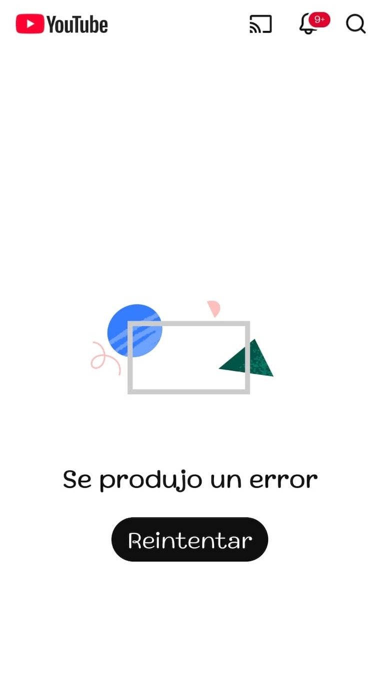 YouTube se cae