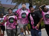 Aficionados esperan el debut de Messi con el Inter Miami