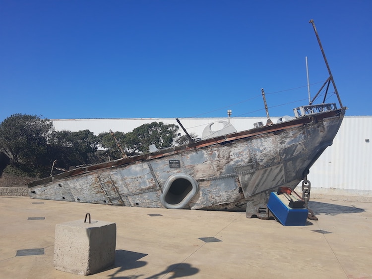 Barco que se utilizó durante el rodaje de Pearl Harbor.