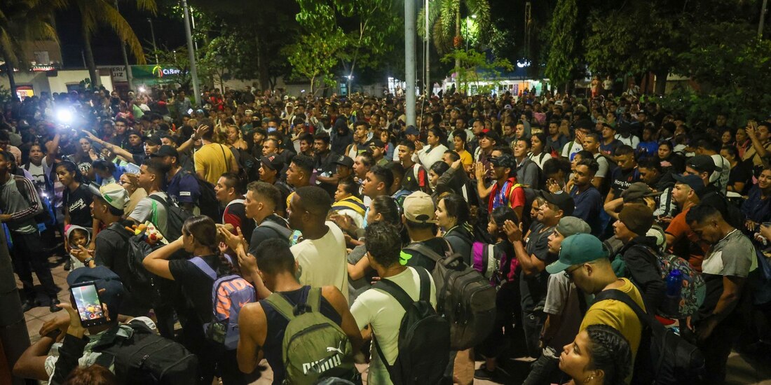 Hay aproximadamente 40 mil migrantes entre Chiapas y Oaxaca