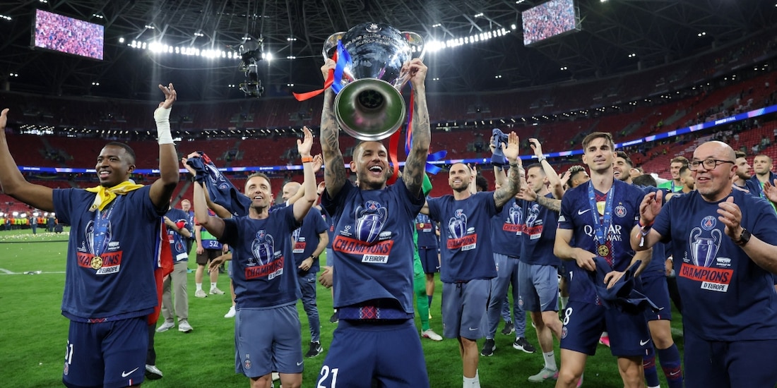El PSG celebra su segunda Champions