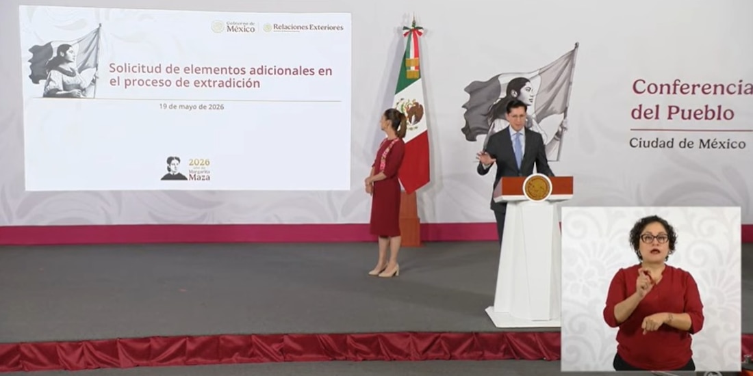 Roberto Velasco este martes en Palacio Nacional.