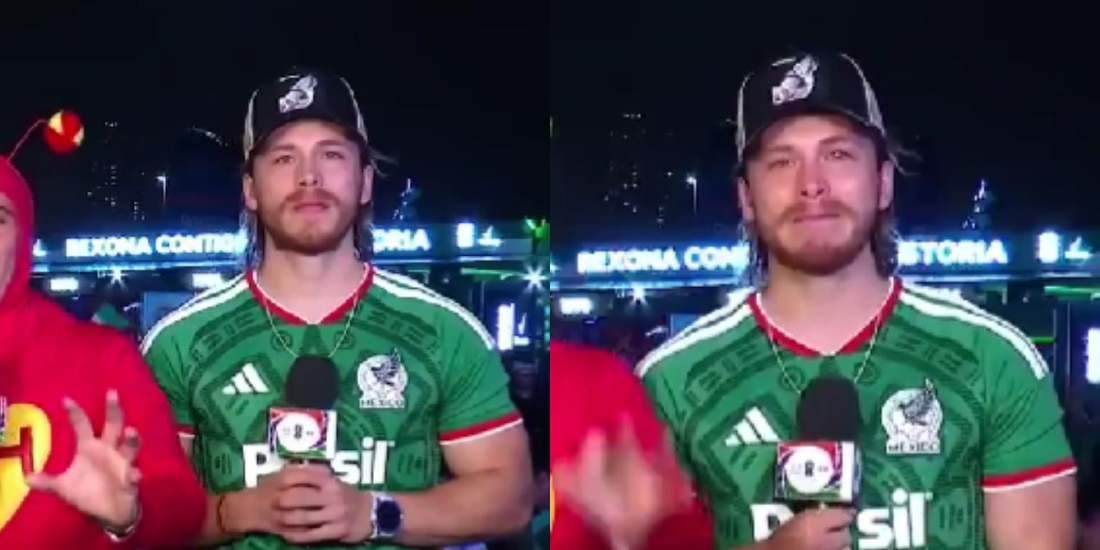 Aldo de Nigris llora tras la derrota de México contra Inglaterra