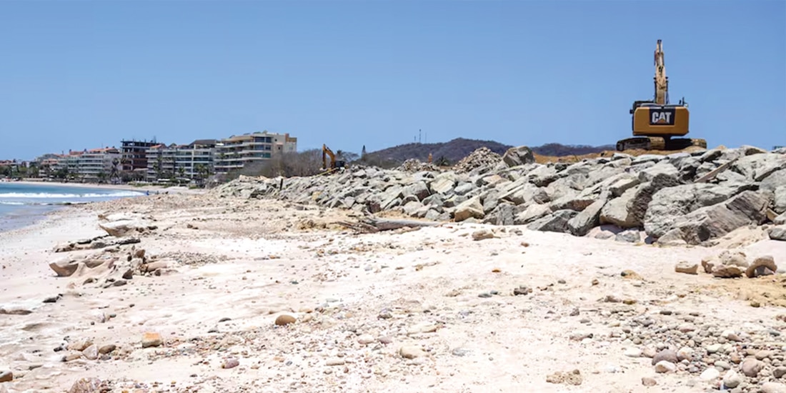 El 13 de mayo se reportó la finalización de la escollera en la playa Las Cocinas.