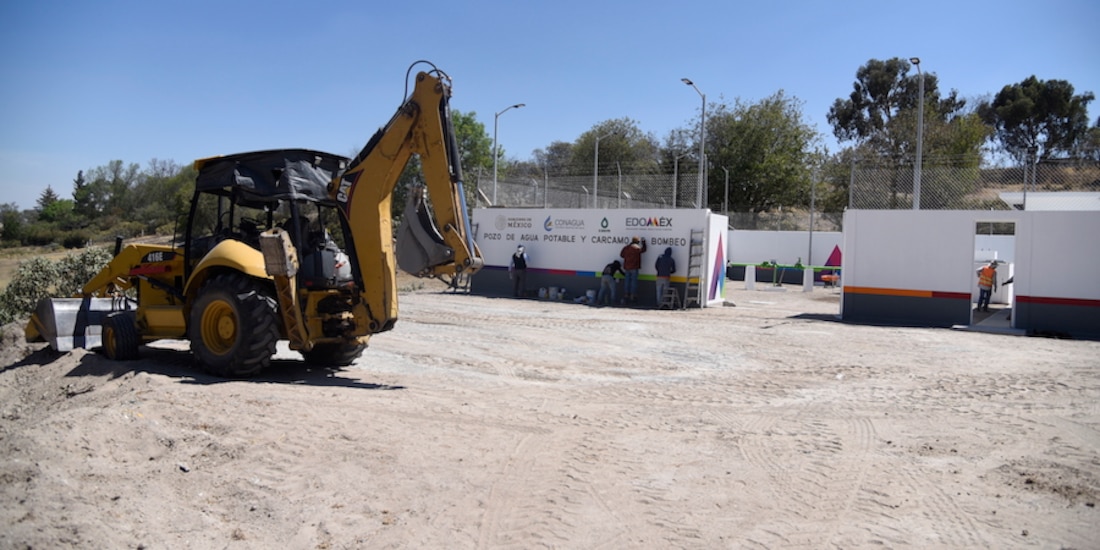 Fachada de la nueva infraestructura que se realiza en la comunidad de Buenavista.