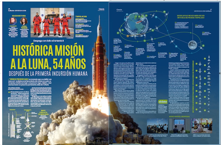 Histórica misión a la Luna, 54 años después de la primera incursión humana