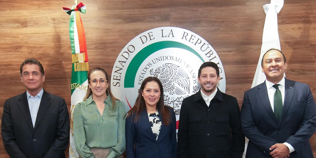 Conferencia en instalaciones del Senado.