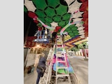 ASPECTOS del trabajo de las tejedoras mexicanas, que combina colores vivos y formas geométricas
